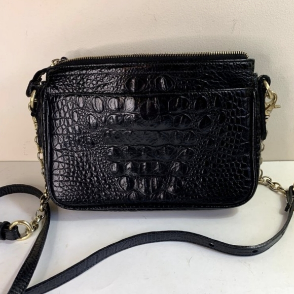 🖤Stunning Brahmin Purse/Bag - Genuine Crocodile Embossed Leather Line!! 🖤 - Picture 4 of 6